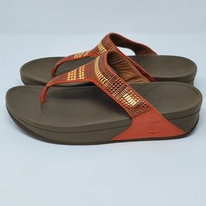 Fitflop Womens 8 Aztek Chada Sandals Ultra Orange